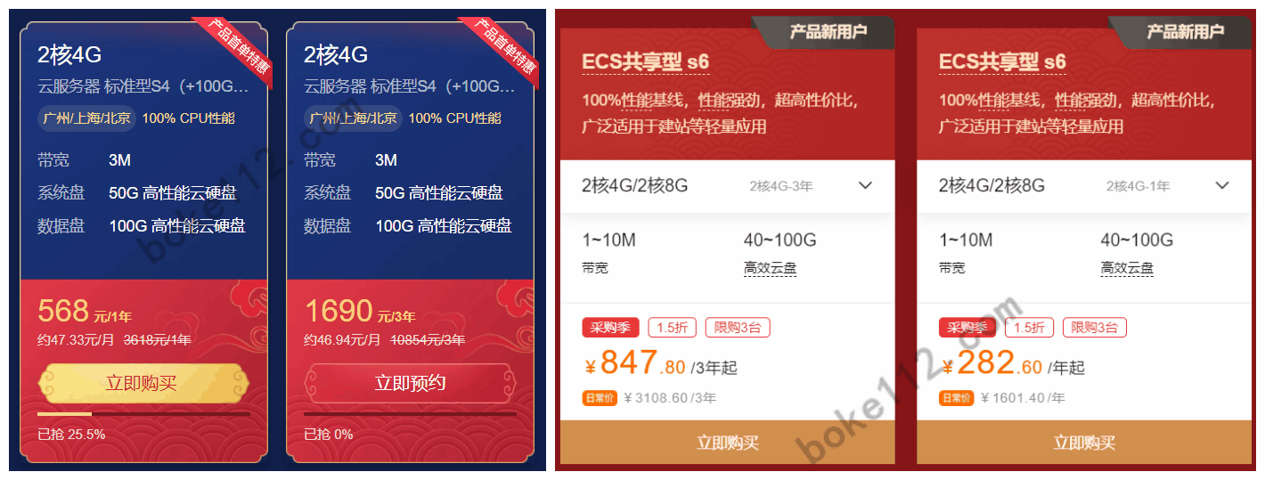 2021采购季腾讯云和阿里云服务器的优惠情况对比及推荐 - 第2张 - 懿古今(www.yigujin.cn)